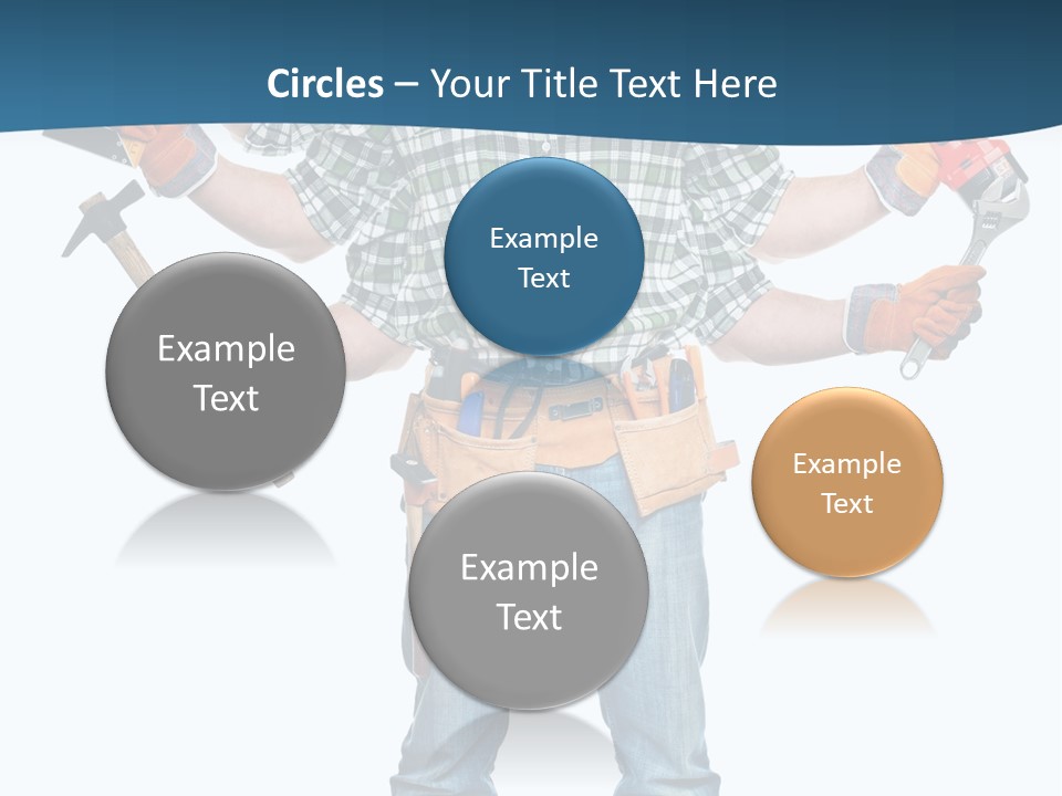 Blue Maintenance Fix PowerPoint Template