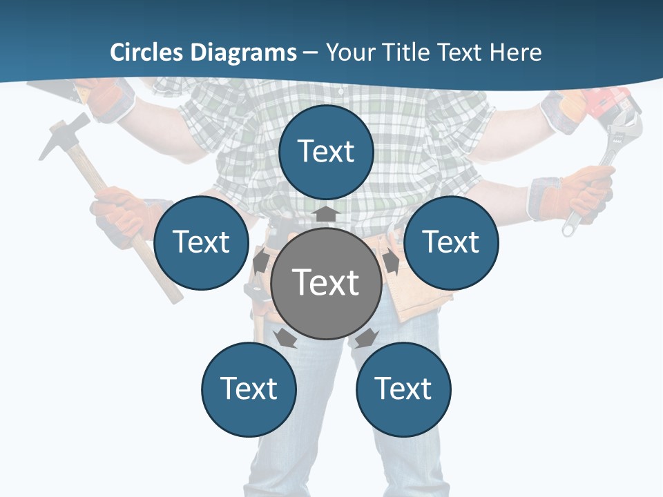 Blue Maintenance Fix PowerPoint Template