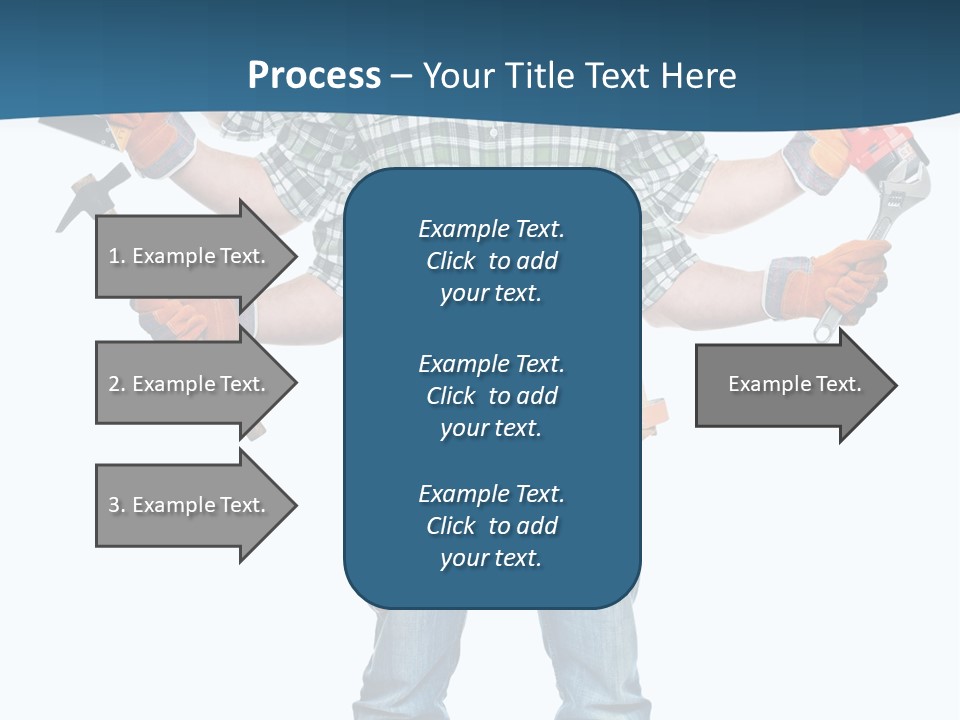 Blue Maintenance Fix PowerPoint Template