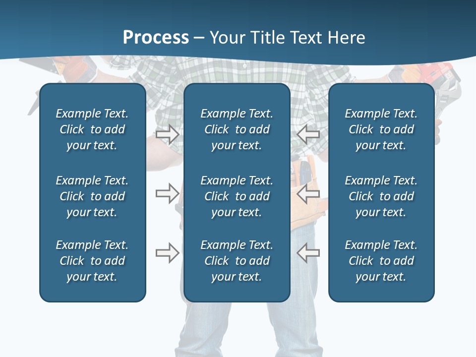 Blue Maintenance Fix PowerPoint Template