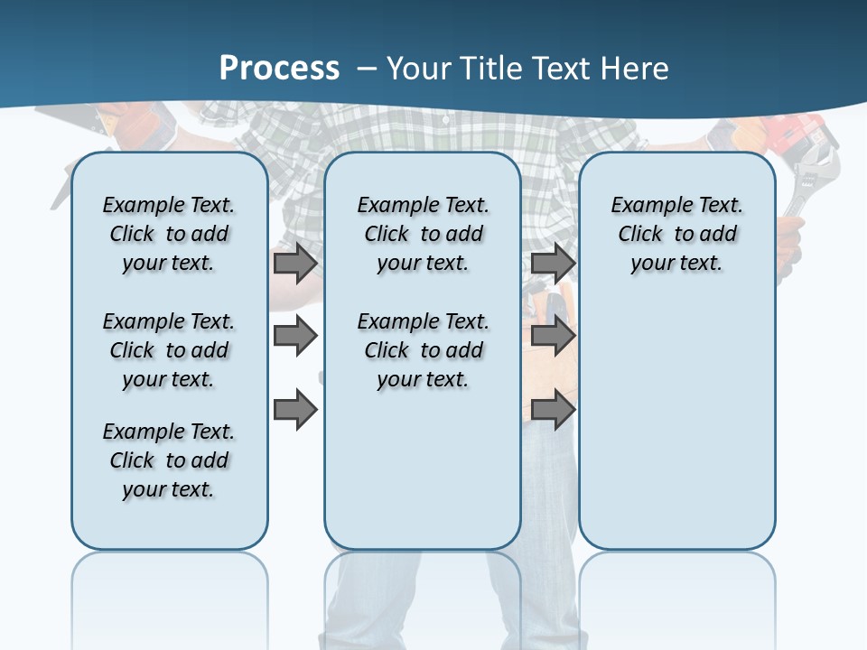 Blue Maintenance Fix PowerPoint Template