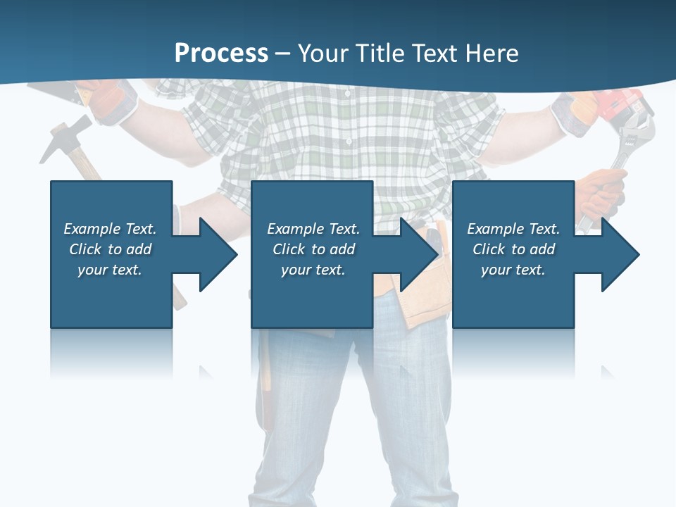 Blue Maintenance Fix PowerPoint Template