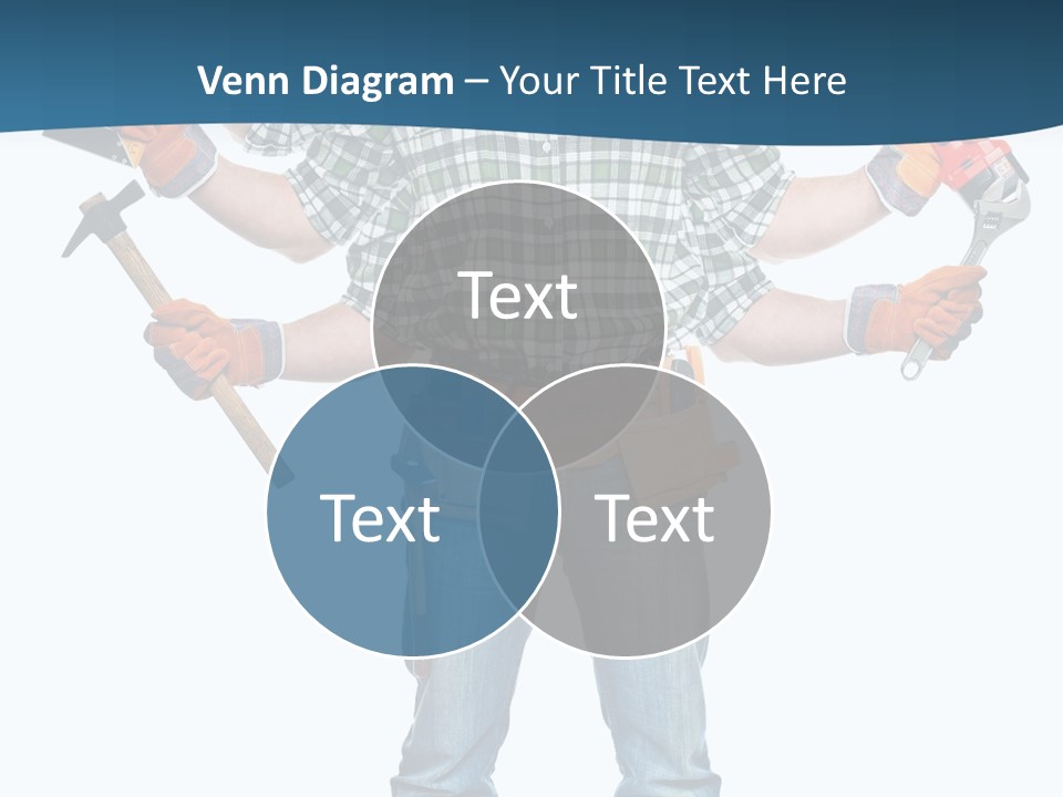 Blue Maintenance Fix PowerPoint Template