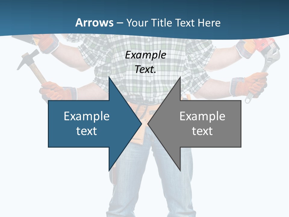 Blue Maintenance Fix PowerPoint Template