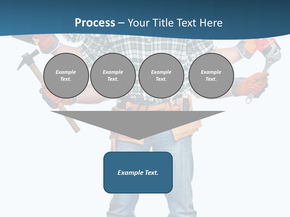 Blue Maintenance Fix PowerPoint Template