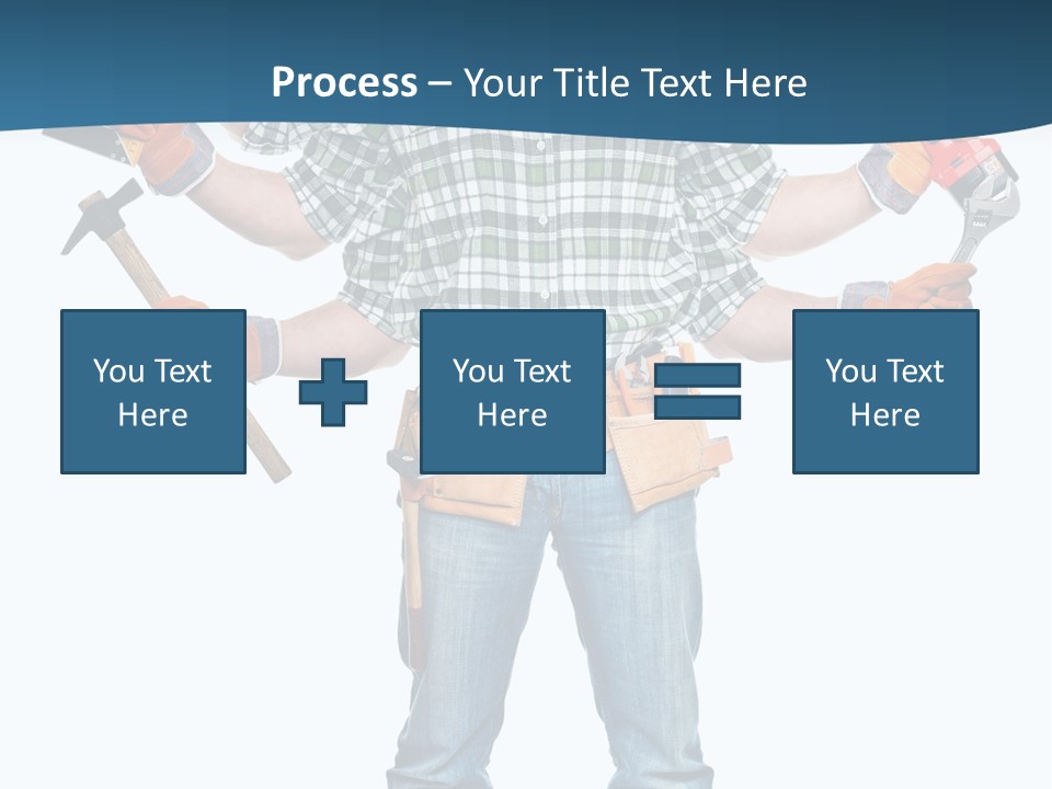 Blue Maintenance Fix PowerPoint Template