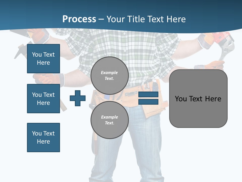 Blue Maintenance Fix PowerPoint Template