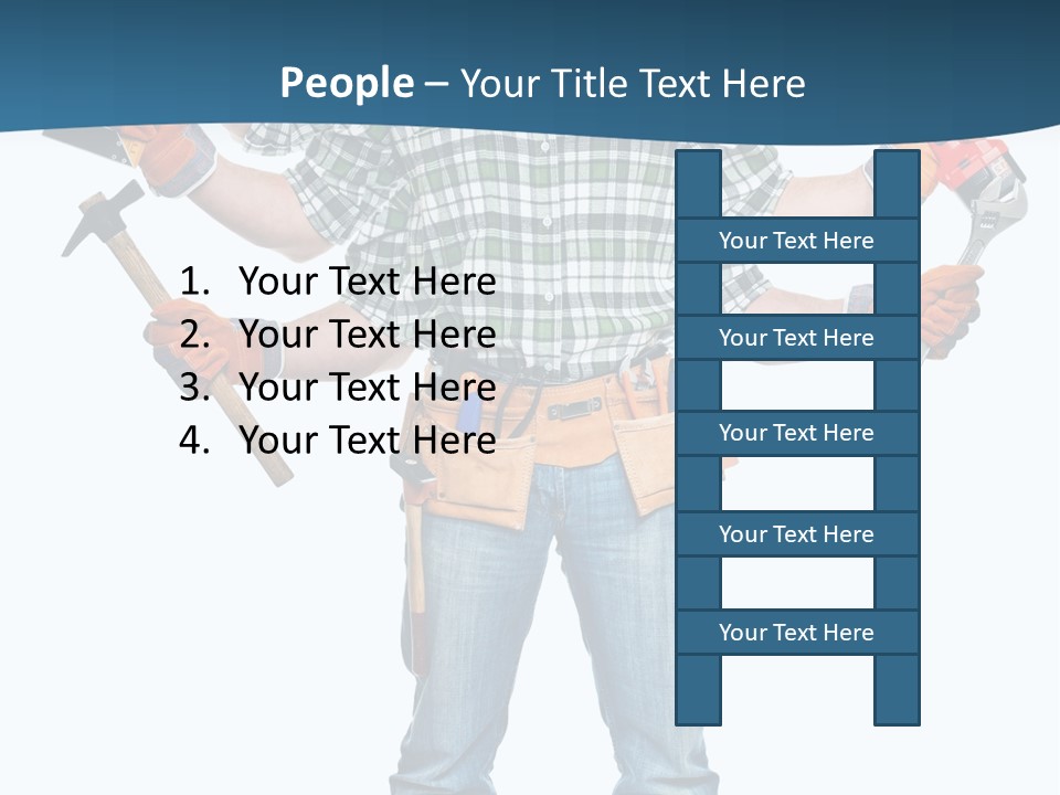 Blue Maintenance Fix PowerPoint Template