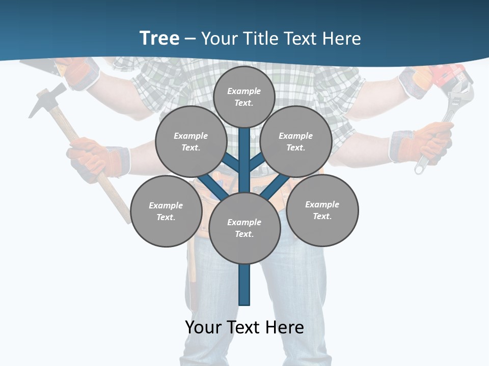 Blue Maintenance Fix PowerPoint Template