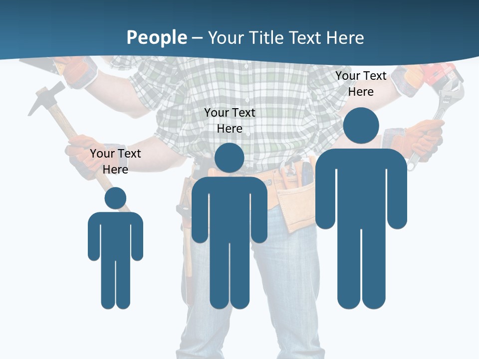 Blue Maintenance Fix PowerPoint Template