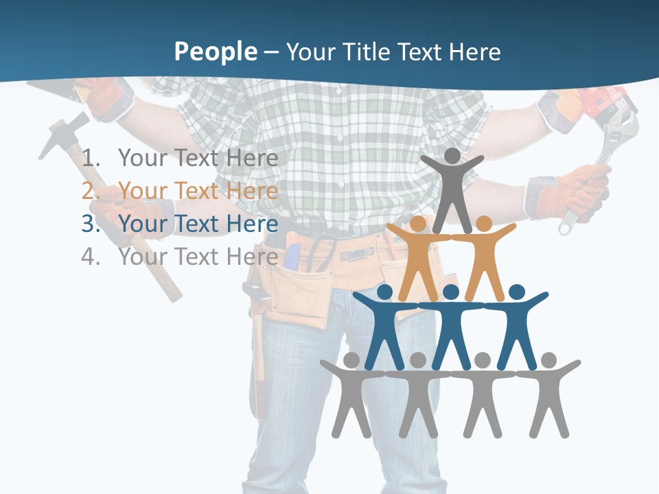 Blue Maintenance Fix PowerPoint Template