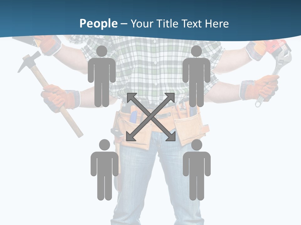 Blue Maintenance Fix PowerPoint Template