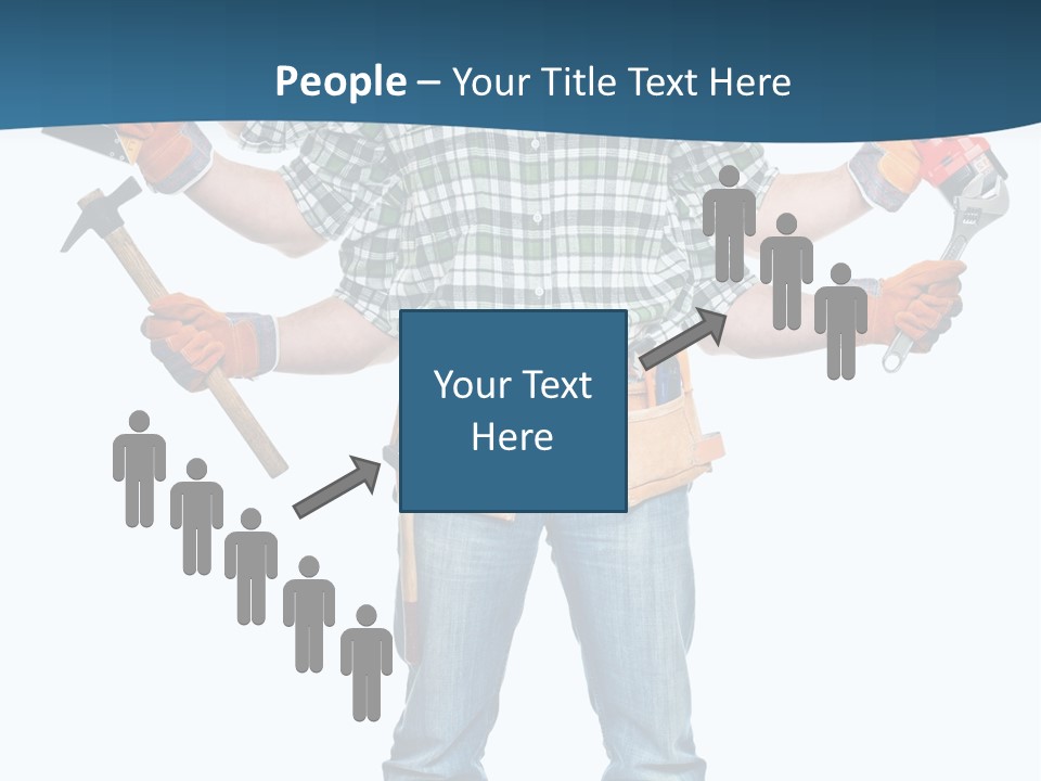 Blue Maintenance Fix PowerPoint Template