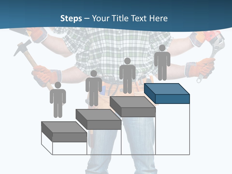 Blue Maintenance Fix PowerPoint Template