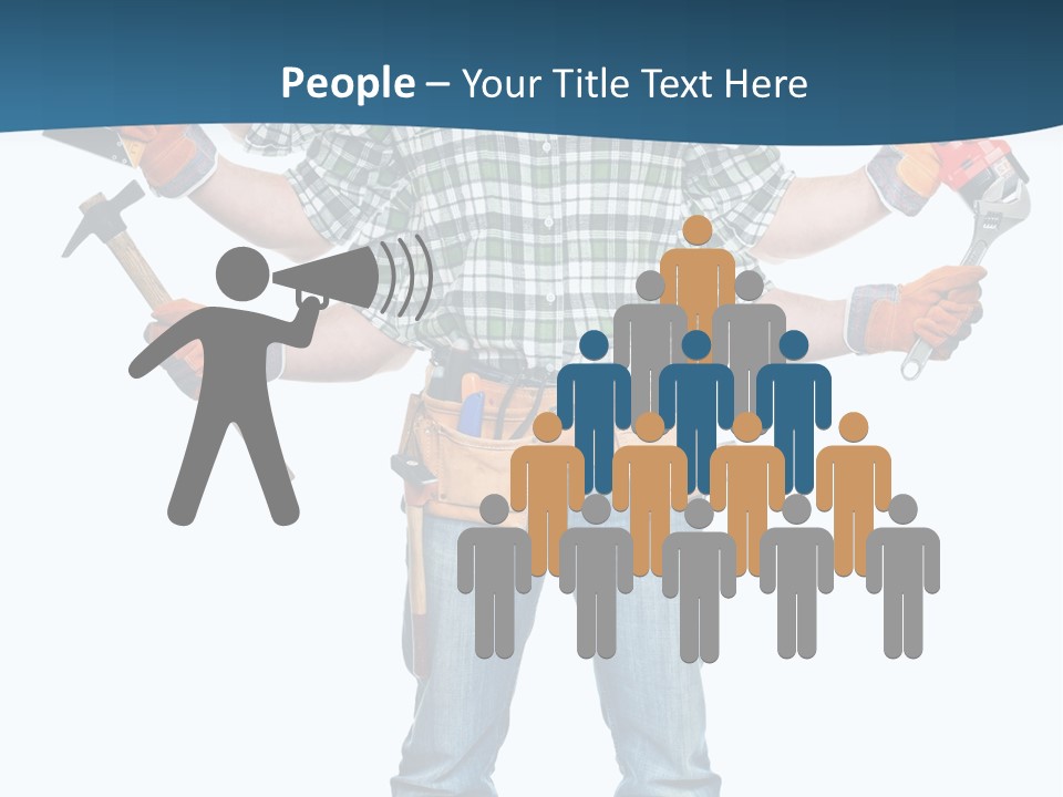 Blue Maintenance Fix PowerPoint Template