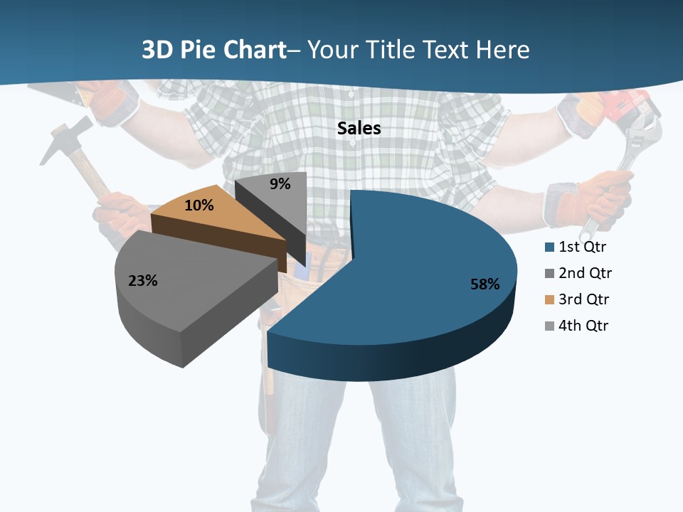 Blue Maintenance Fix PowerPoint Template