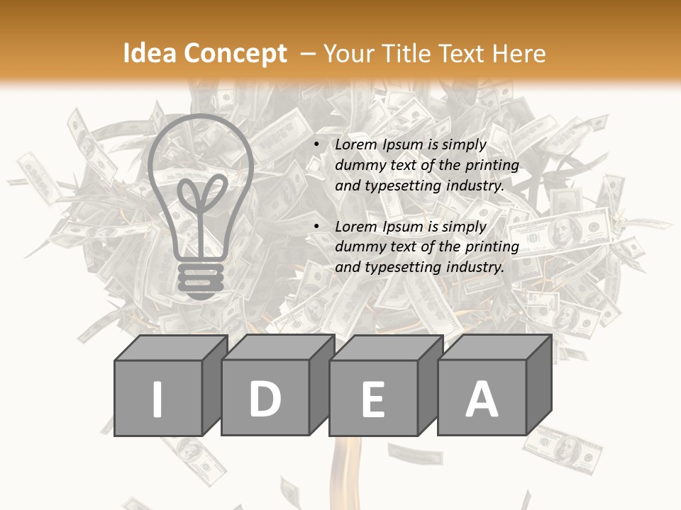 Gold Making Stock PowerPoint Template