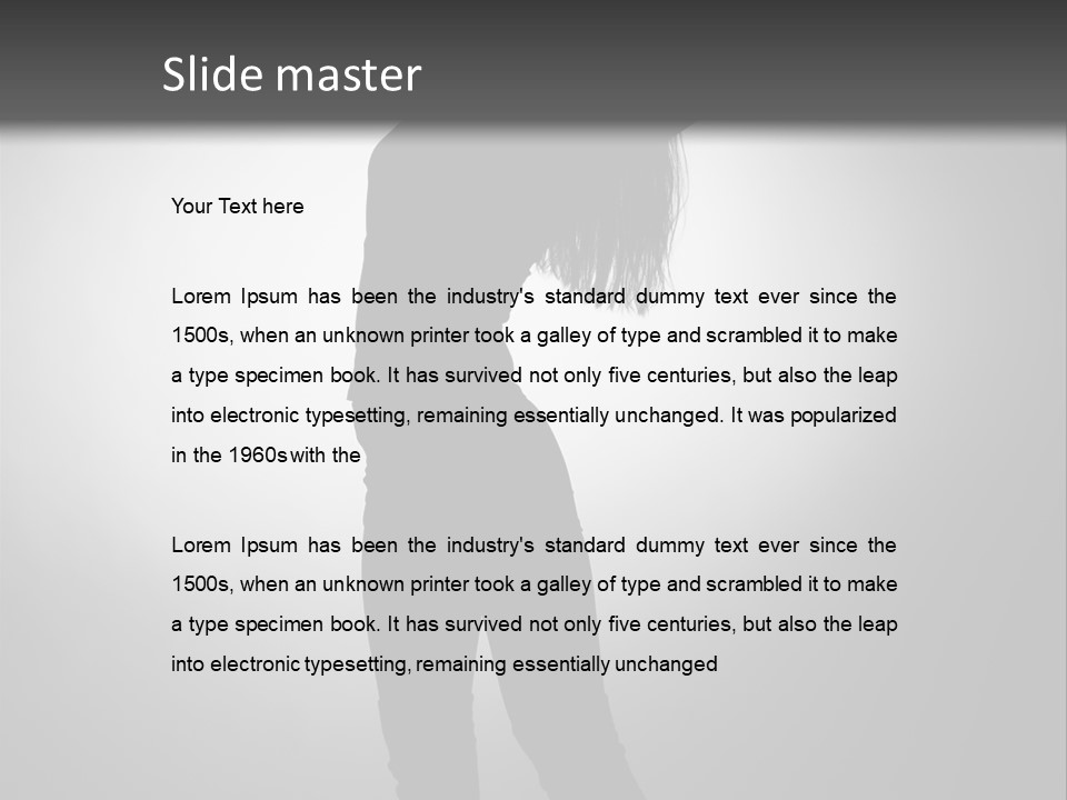 Spa Slim Model PowerPoint Template