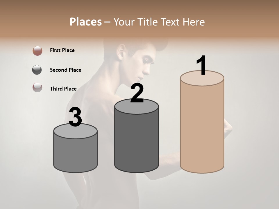 Fit Building Guy PowerPoint Template