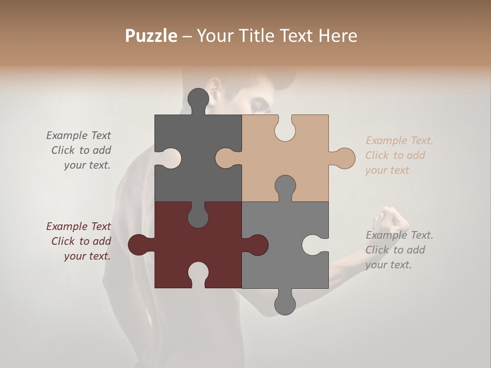 Fit Building Guy PowerPoint Template