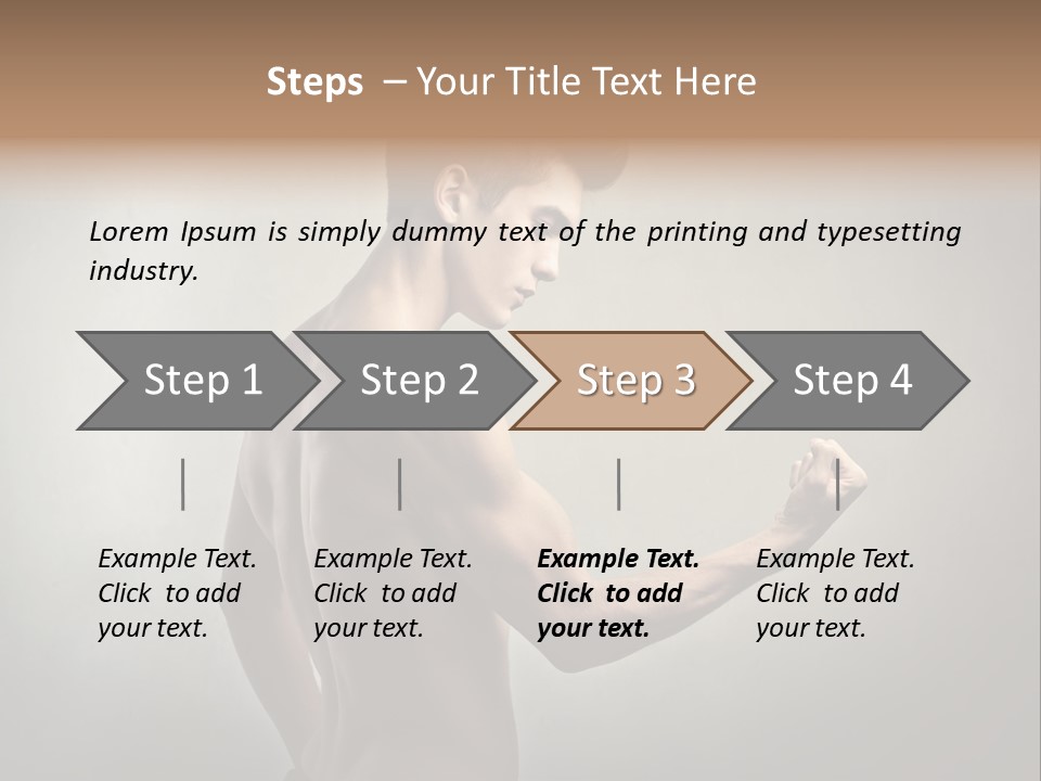 Fit Building Guy PowerPoint Template
