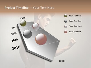 Fit Building Guy PowerPoint Template