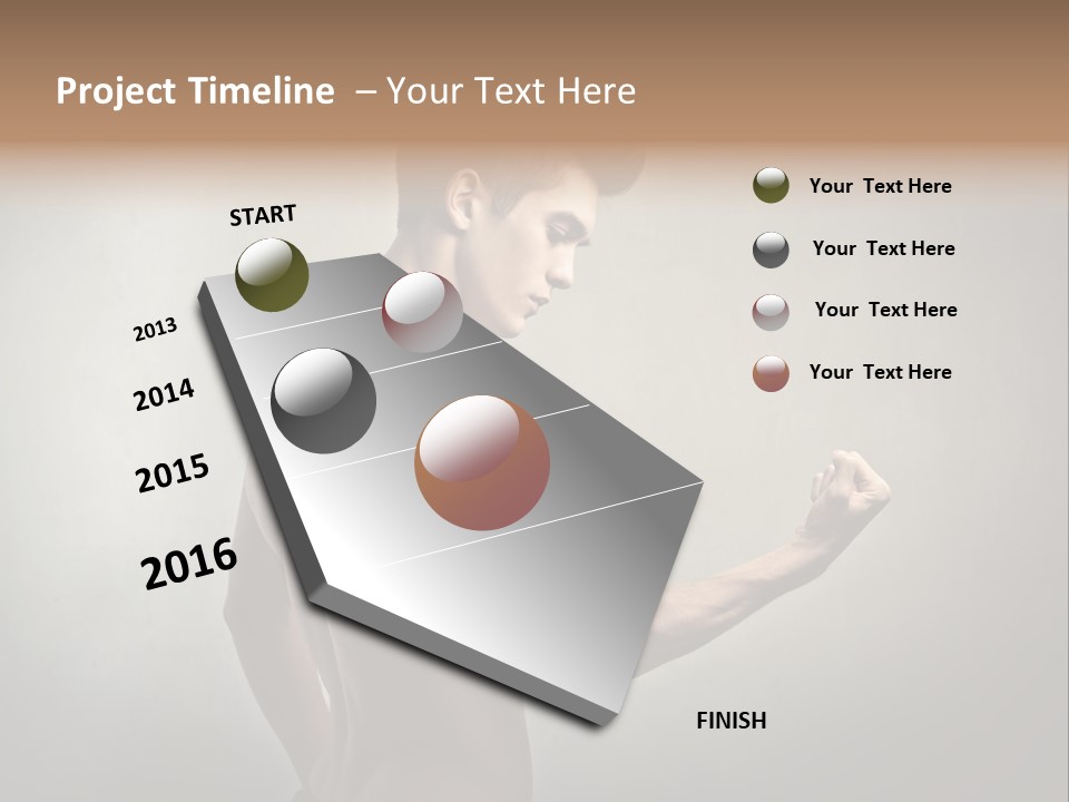 Fit Building Guy PowerPoint Template