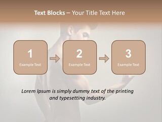 Fit Building Guy PowerPoint Template