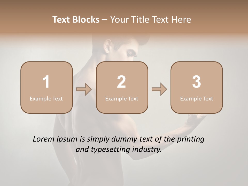 Fit Building Guy PowerPoint Template