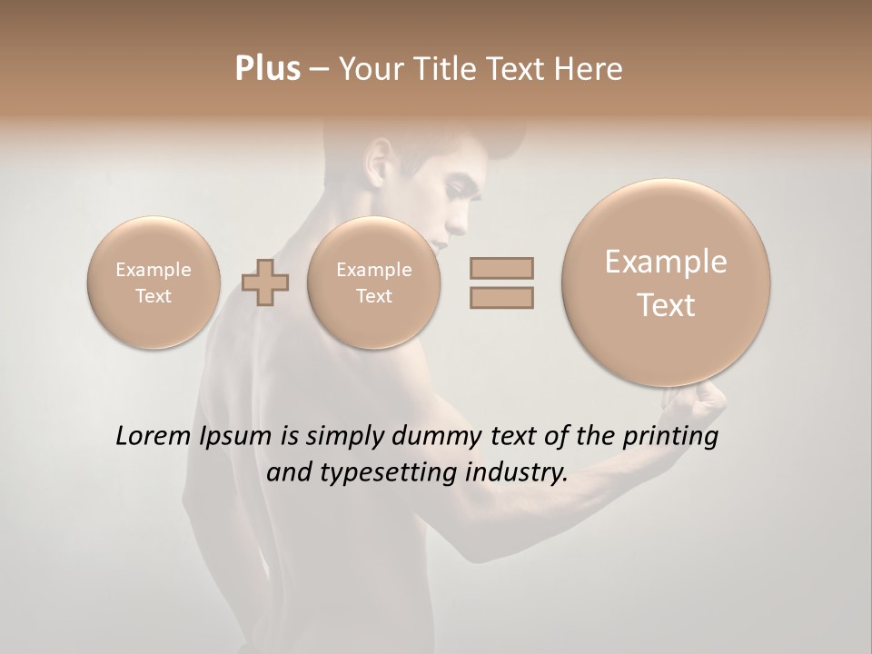Fit Building Guy PowerPoint Template