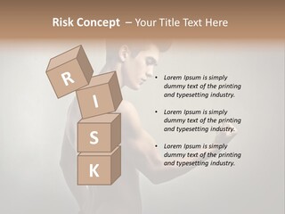 Fit Building Guy PowerPoint Template