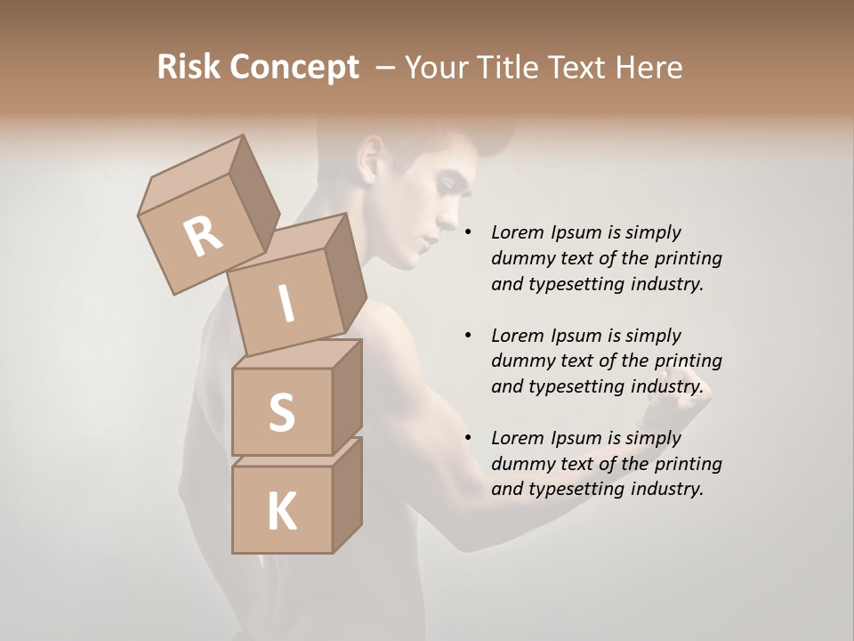 Fit Building Guy PowerPoint Template