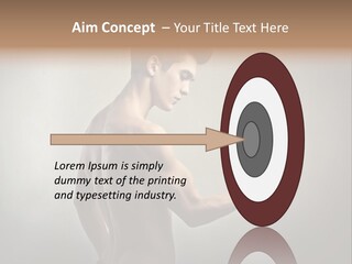 Fit Building Guy PowerPoint Template