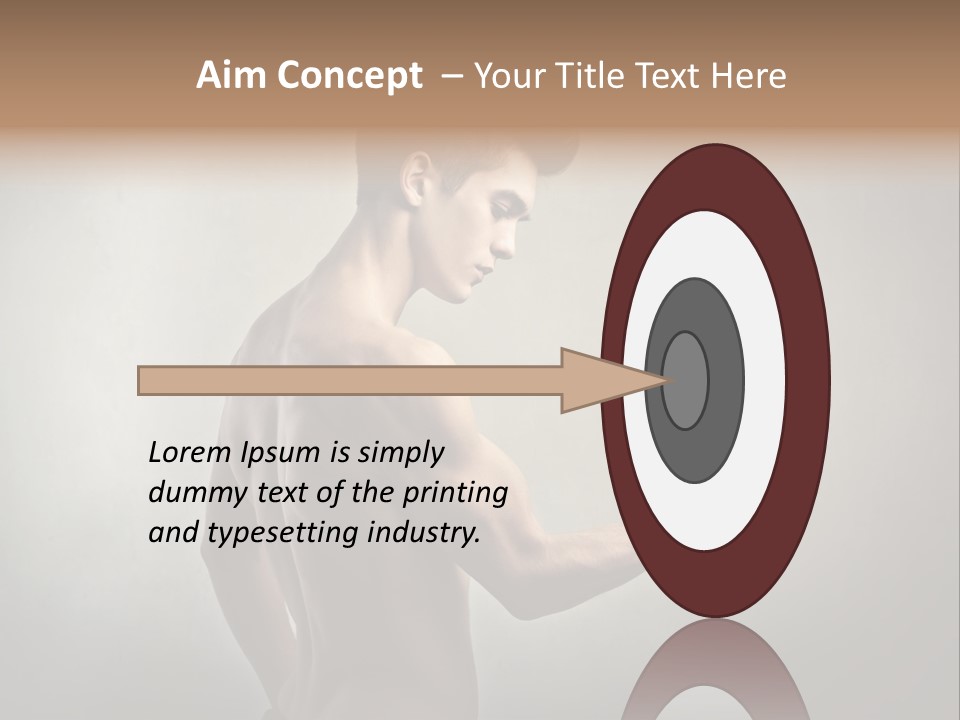 Fit Building Guy PowerPoint Template