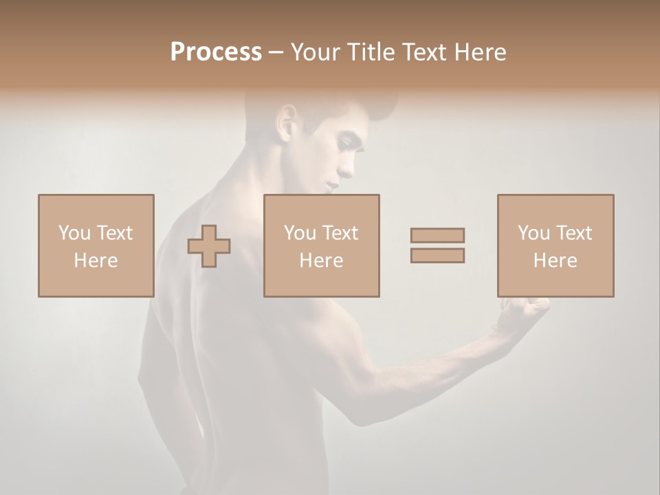 Fit Building Guy PowerPoint Template