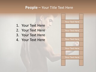 Fit Building Guy PowerPoint Template
