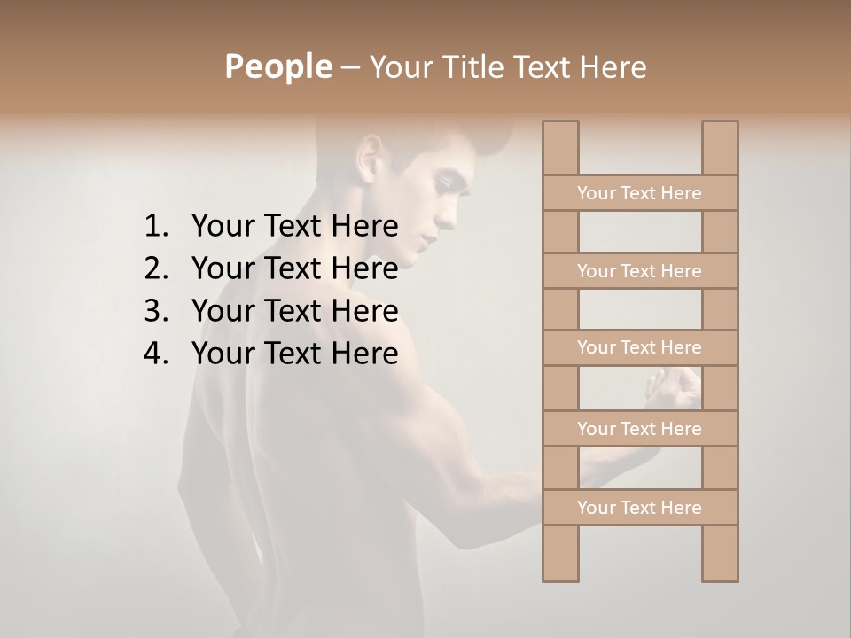 Fit Building Guy PowerPoint Template
