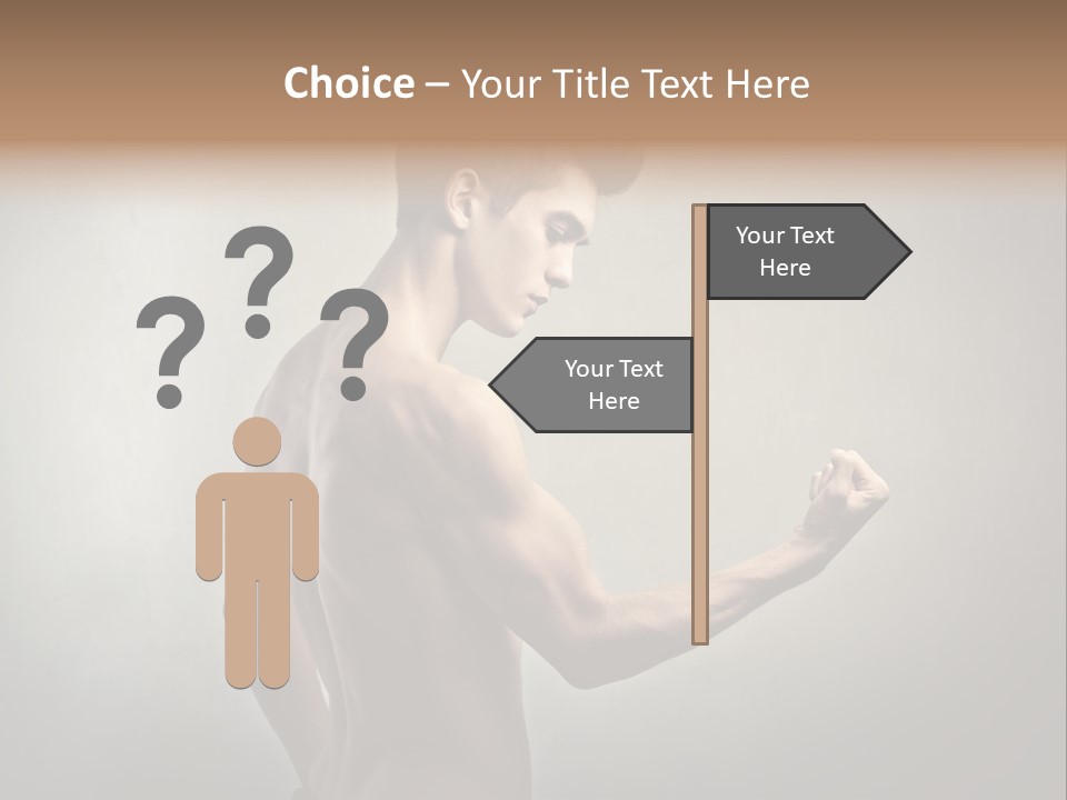 Fit Building Guy PowerPoint Template
