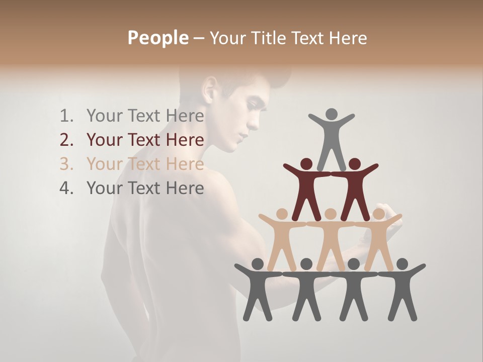 Fit Building Guy PowerPoint Template