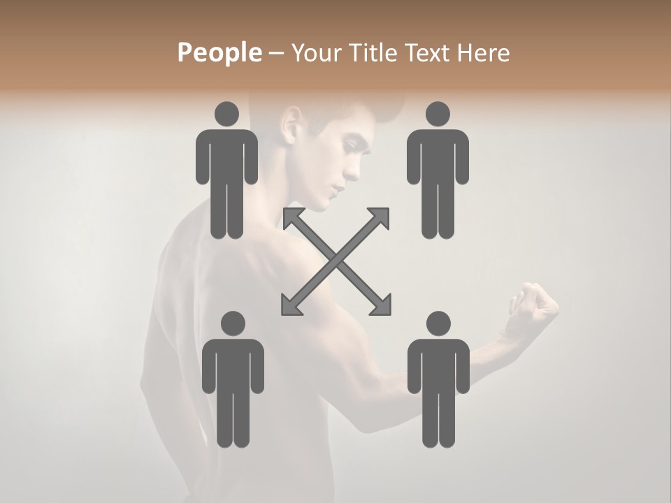 Fit Building Guy PowerPoint Template