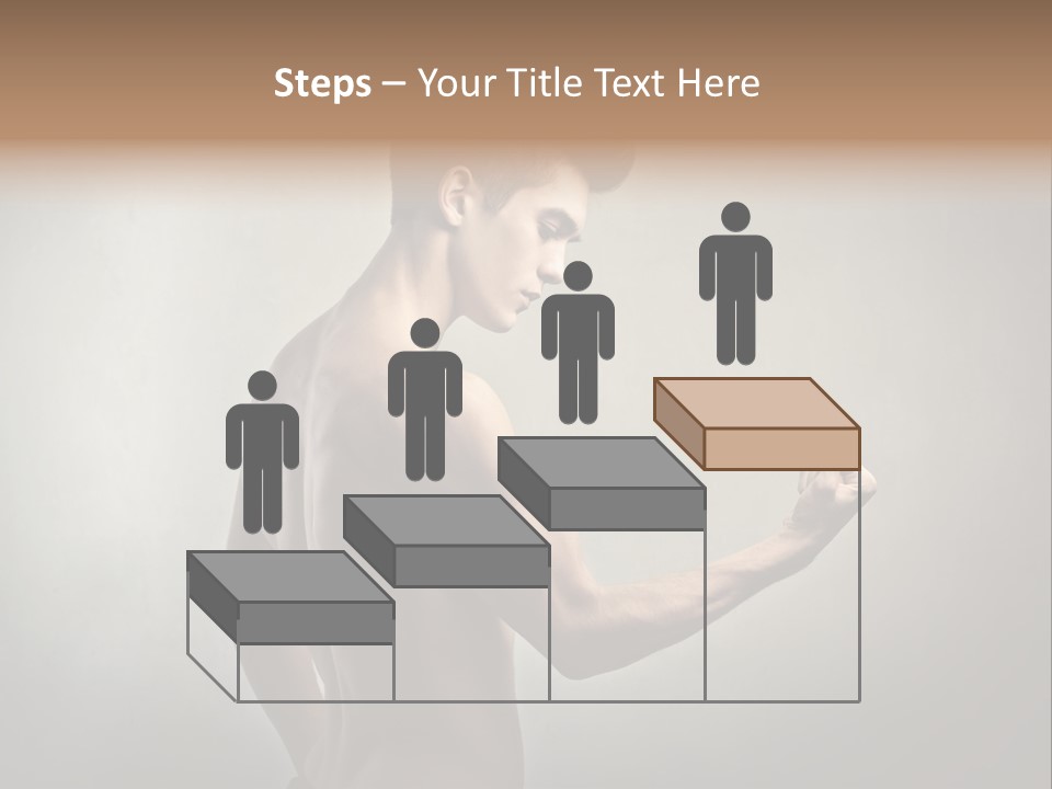 Fit Building Guy PowerPoint Template