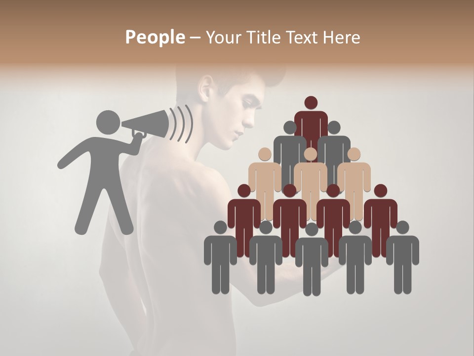 Fit Building Guy PowerPoint Template