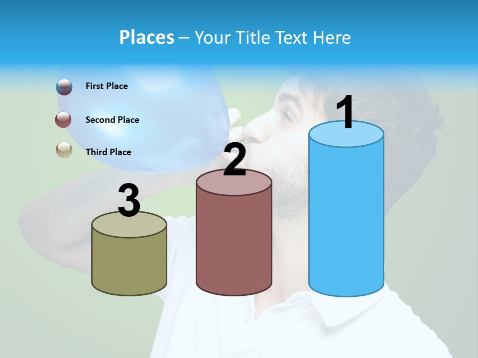 Blue Celebration Decoration PowerPoint Template