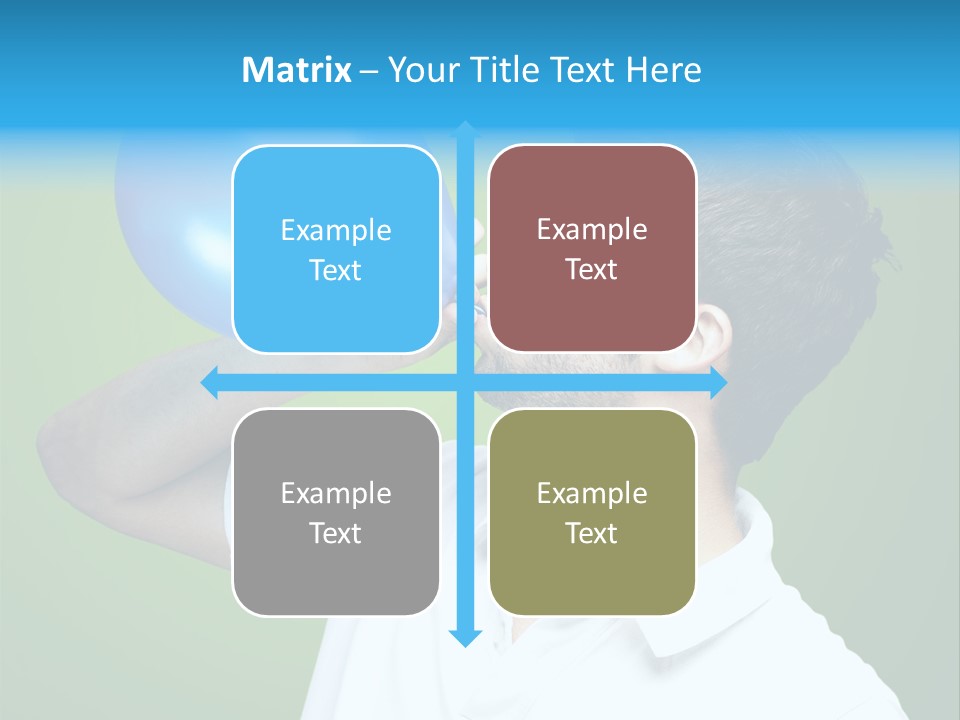 Blue Celebration Decoration PowerPoint Template