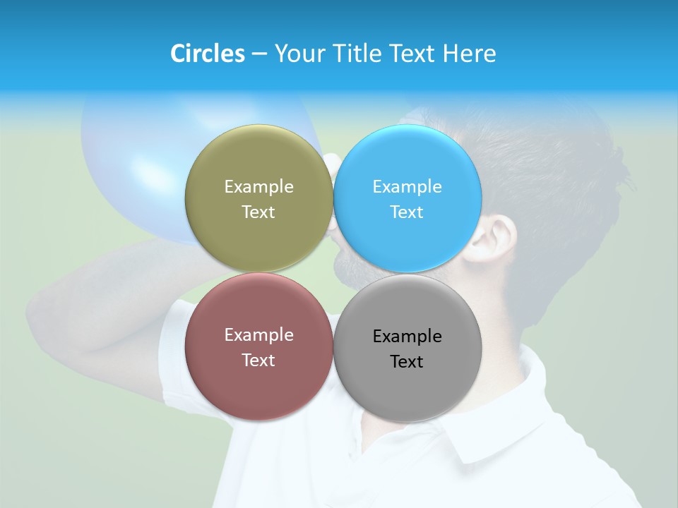 Blue Celebration Decoration PowerPoint Template