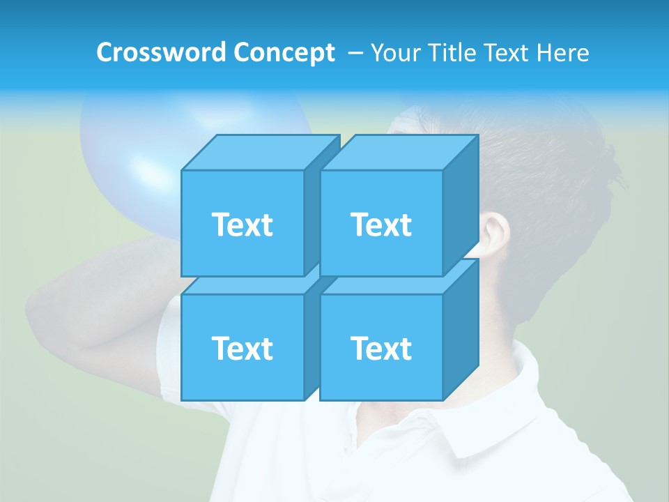Blue Celebration Decoration PowerPoint Template