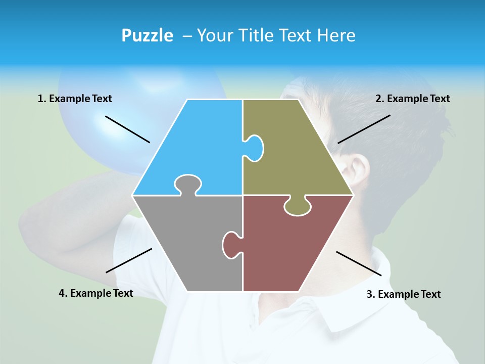 Blue Celebration Decoration PowerPoint Template