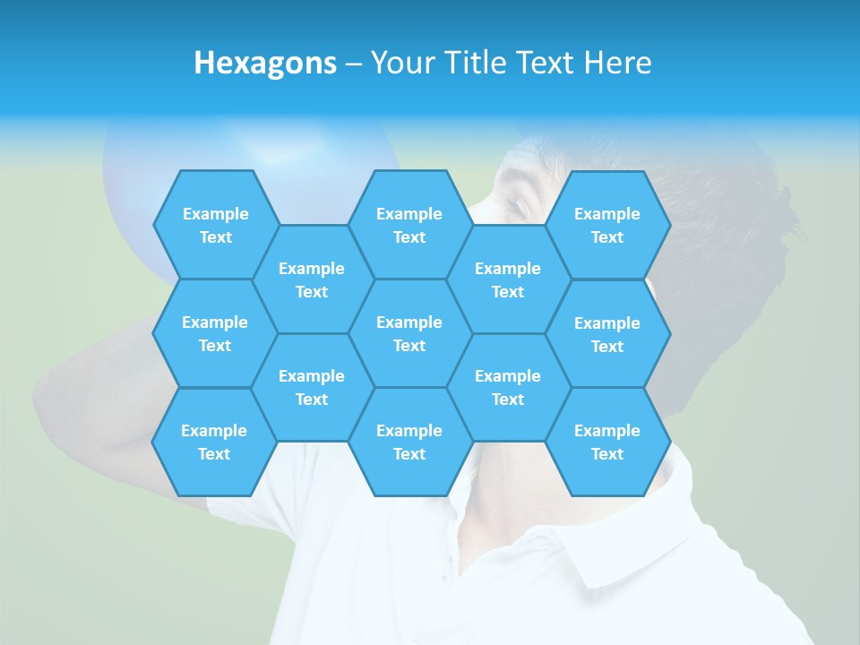 Blue Celebration Decoration PowerPoint Template