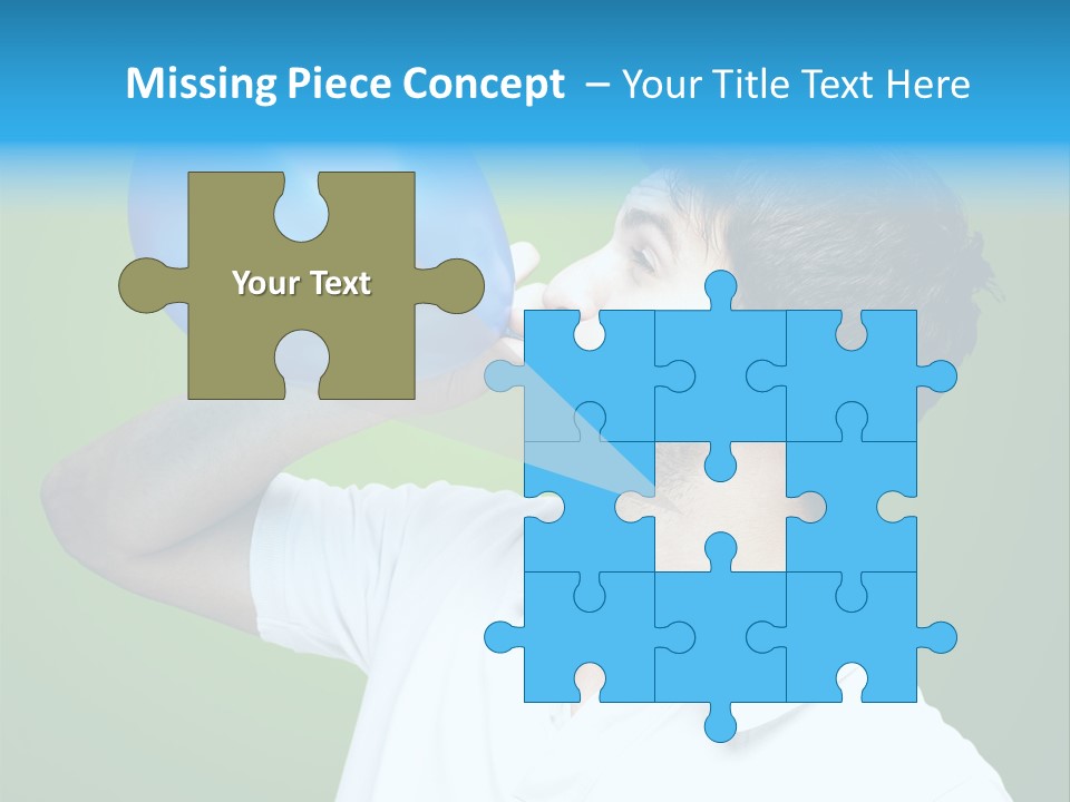 Blue Celebration Decoration PowerPoint Template