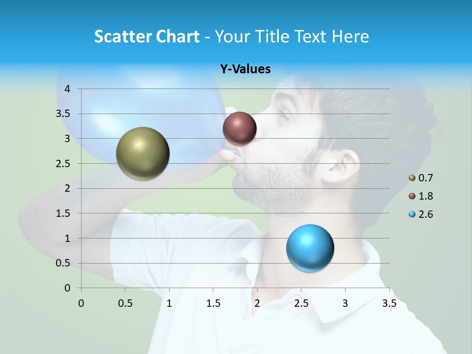 Blue Celebration Decoration PowerPoint Template